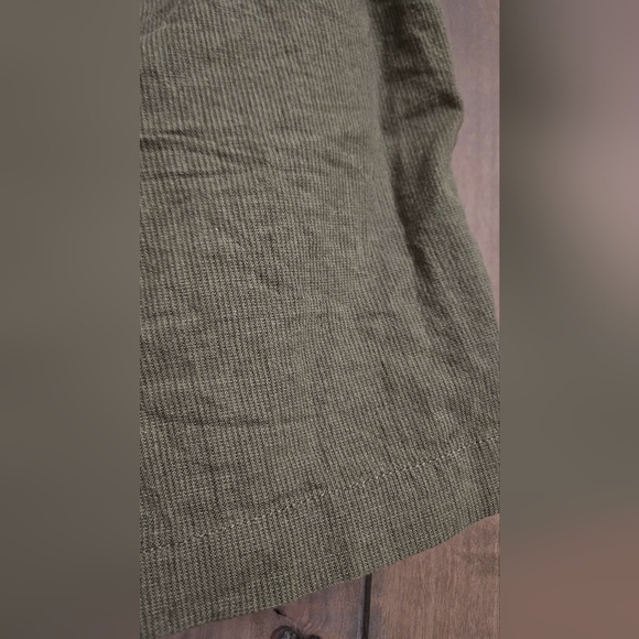 ABERCROMBIE & FITCH Linen Blend Plaint Front 5" Shorts. Olive Green.Size 33 NWT - Picture 14 of 14